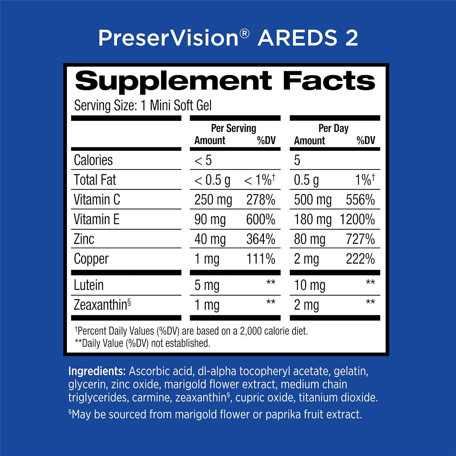 PreserVision AREDS 2 Eye Vitamin & 210 Softgels - Doctors Recommended - Clearance Sale Preservision