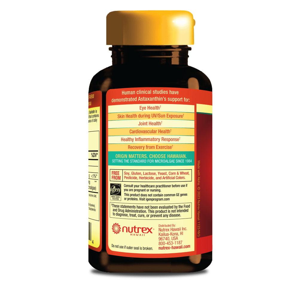 BioAstin Hawaiian Astaxanthin 12mg - 120ct CaveMan Horizon