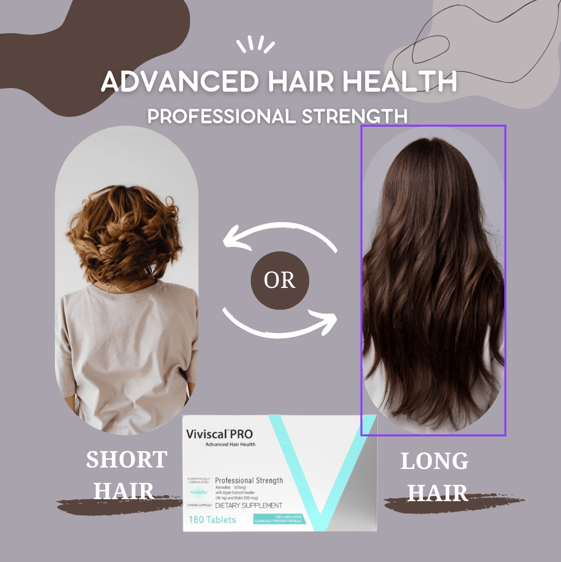 Viviscal PRO Professional Strength Hair Growth Supplements 180 Tablets - Medical Proven (Clearance Sale) Viviscal