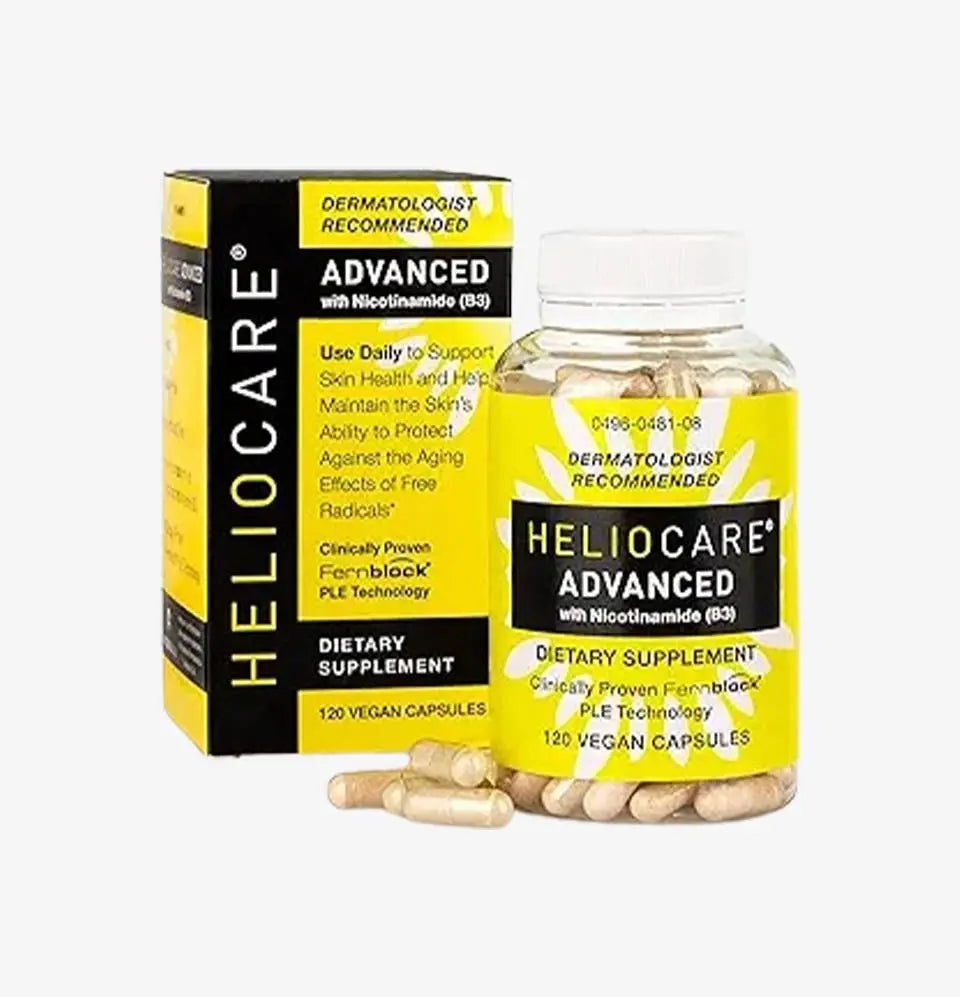 Heliocare Nicotinamide B3 - 500mg Niacinamide & Fernblock (120 Vegan Capsules) CaveMan Horizon