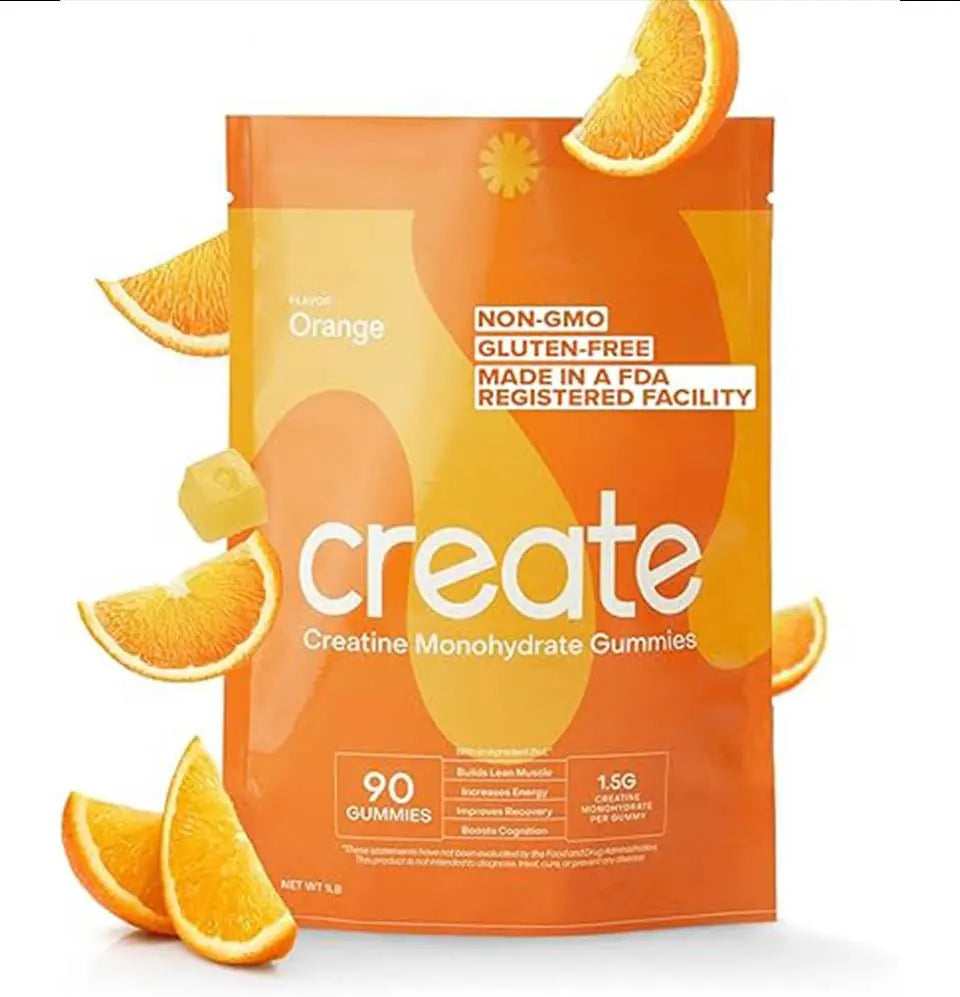 Creatine Gummies for Focus, Strength & Endurance (Vegan, Non-GMO, 1.5g, 90ct) CaveMan Horizon