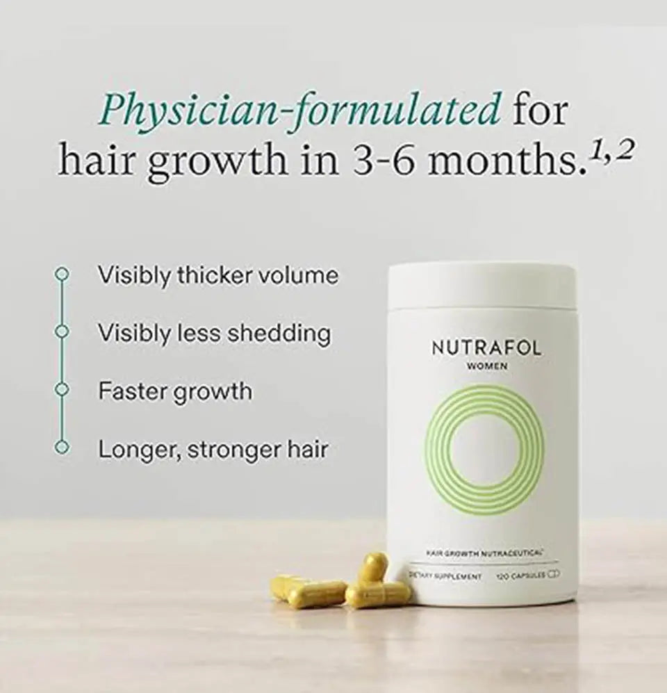 Nutrafol Women's Hair Growth Supplements – Thicker, Stronger Hair for Ages 18-44