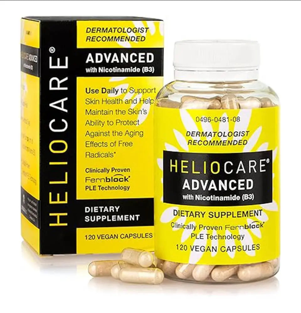 Heliocare Nicotinamide B3 - 500mg Niacinamide & Fernblock (120 Vegan Capsules) CaveMan Horizon