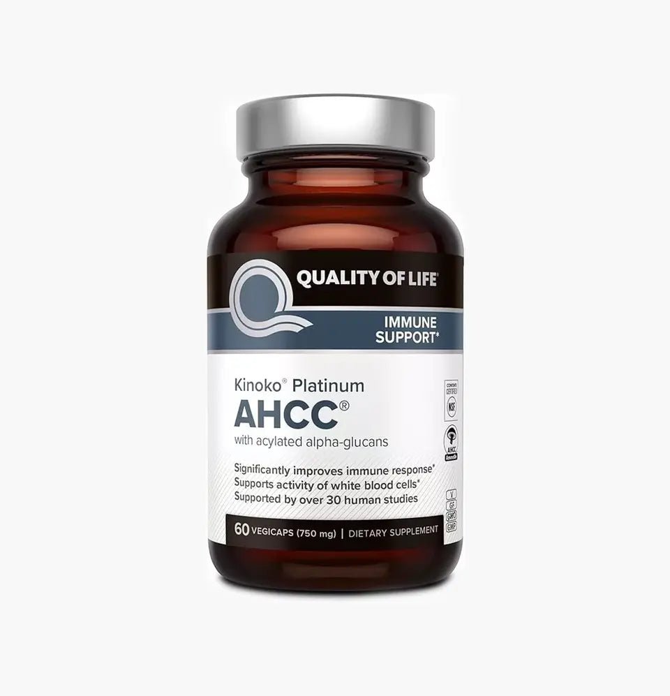 Premium Kinoko Platinum AHCC Supplement, 750mg, 60 Veggie Capsules CaveMan Horizon